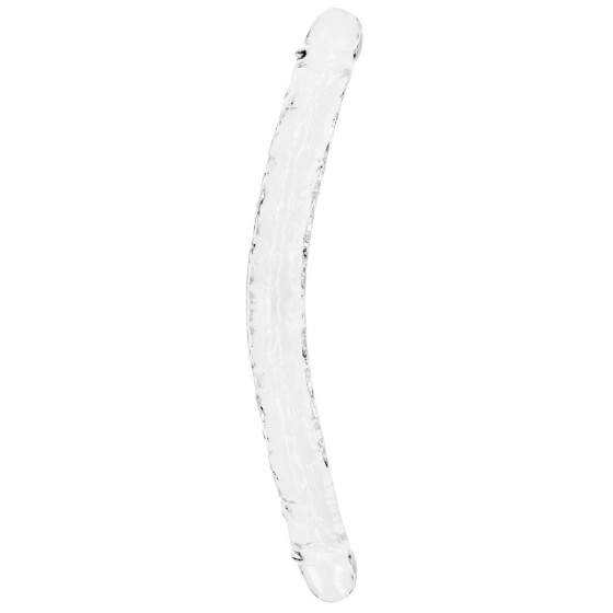 Double Dildo CRYSTALDONG 45 x 4.3cm Transparent