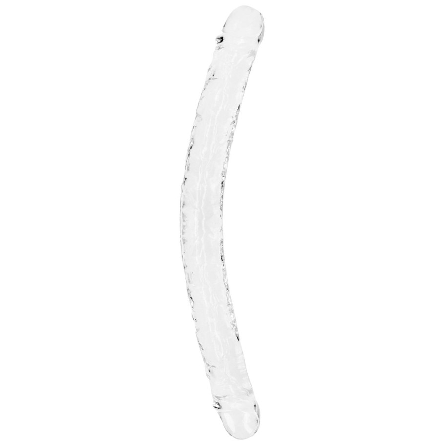 Double Dildo CRYSTALDONG 45 x 4.3cm Transparent