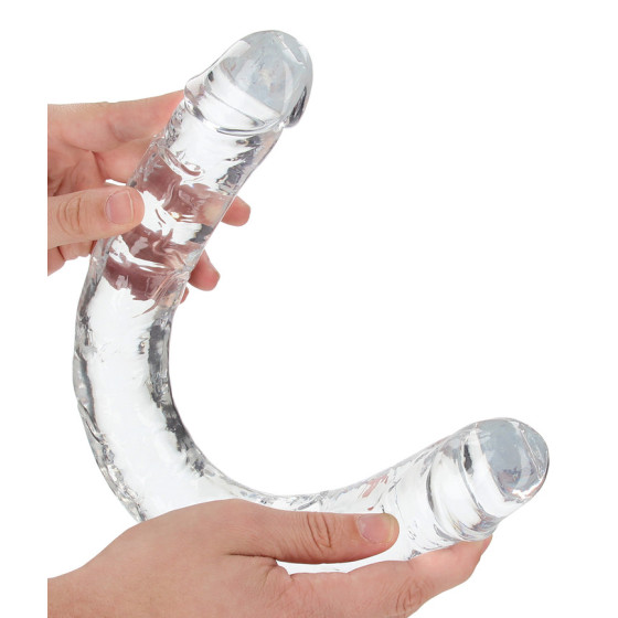Double Dildo CRYSTALDONG 45 x 4.3cm Transparent
