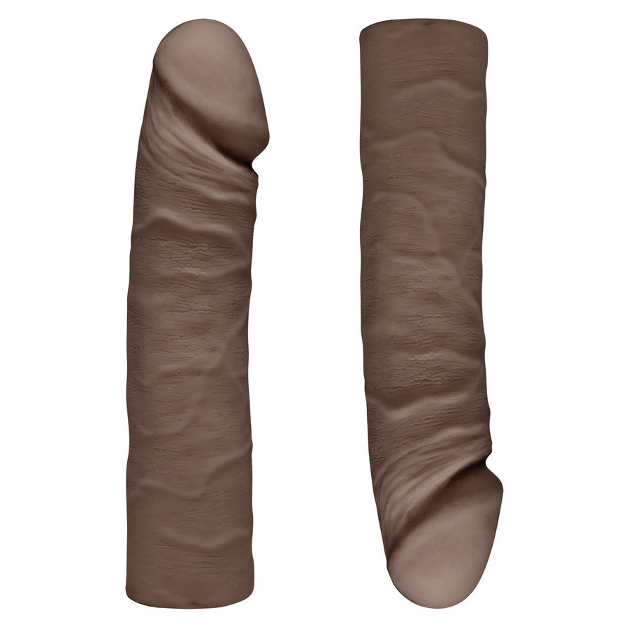 Double Dildo Double D 40 x 4.3cm Brown