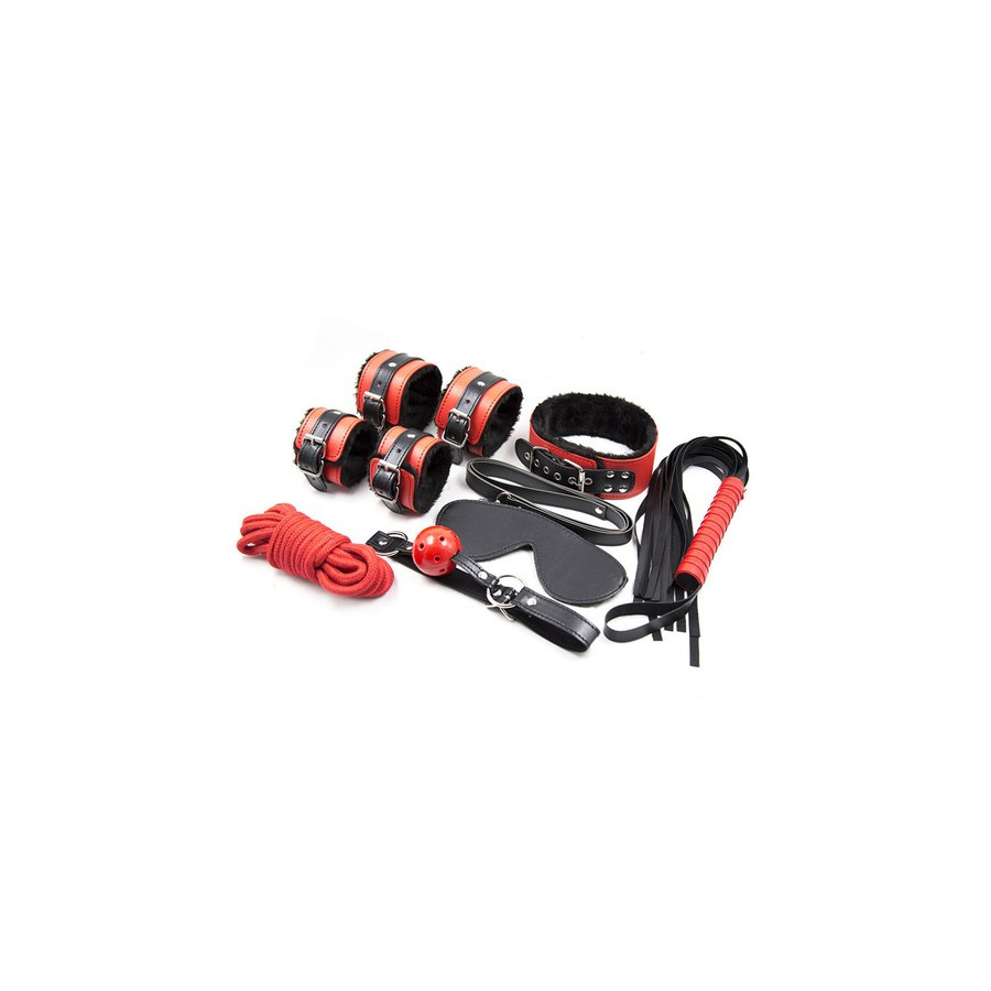 Kit SM Noir-Rouge 7 Pièces