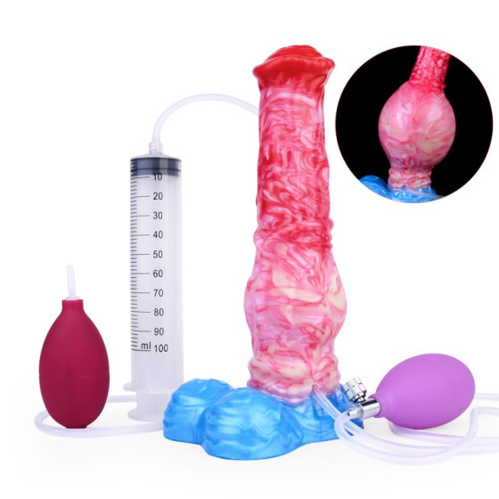 Air Huilys inflatable ejaculating dildo 21 x 6cm
