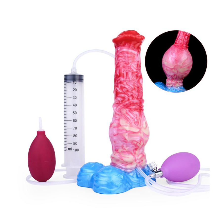 Air Huilys inflatable ejaculating dildo 21 x 6cm