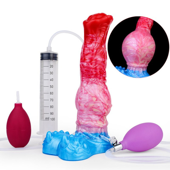 Krulys Air Inflatable Ejaculator Dildo 20 x 6.5cm