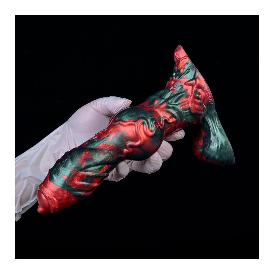 Gode Caliorix 20.5 x 7cm Noir et Rouge