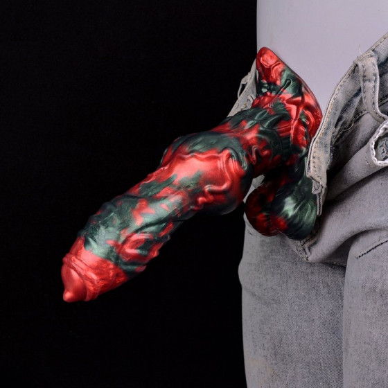 Gode Caliorix 20.5 x 7cm Noir et Rouge