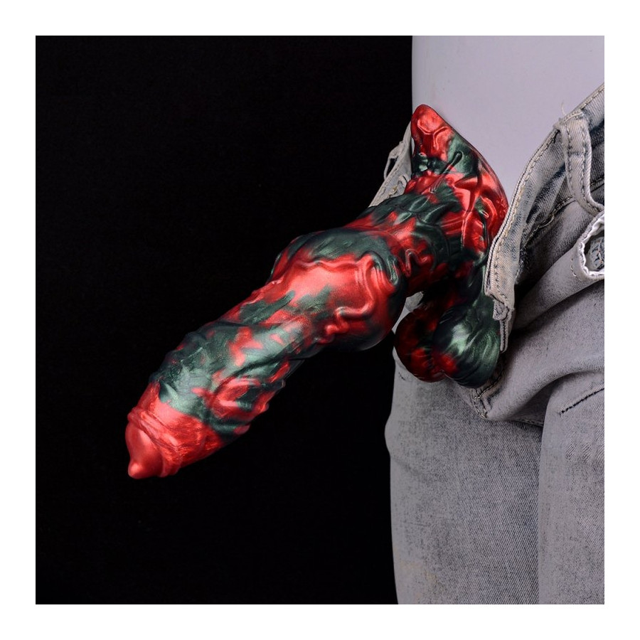 Gode Caliorix 20.5 x 7cm Noir et Rouge