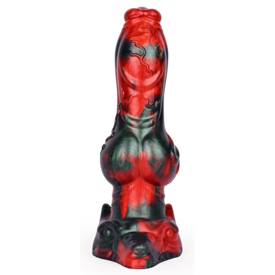 Gode AKORIX 17 x 6cm Noir et Rouge