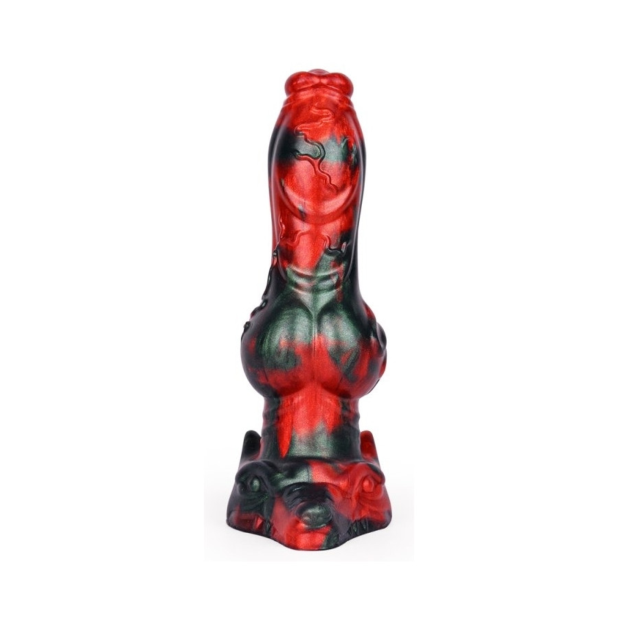 Gode AKORIX 17 x 6cm Noir et Rouge