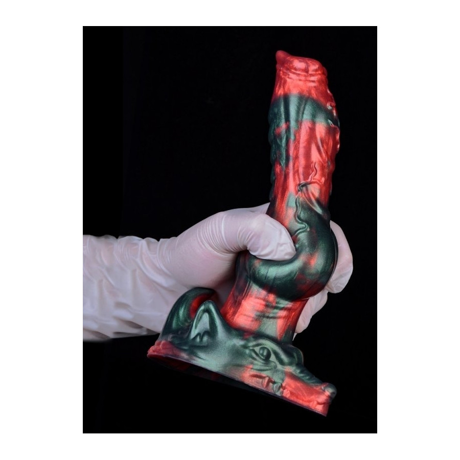 Gode AKORIX 17 x 6cm Noir et Rouge