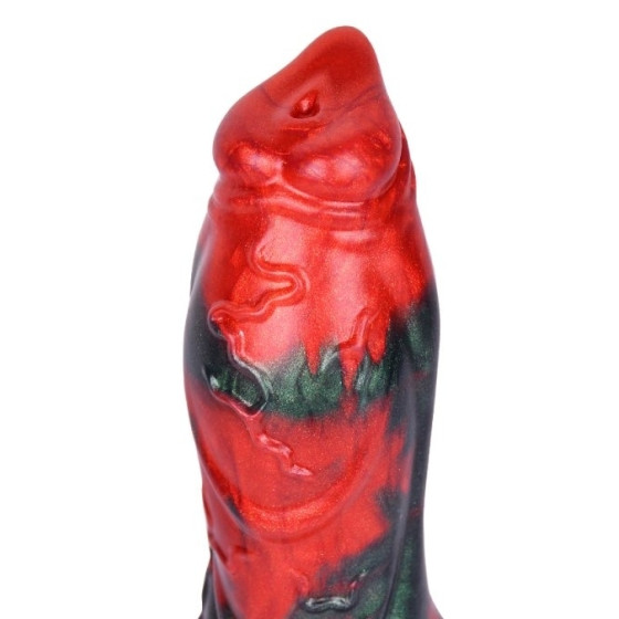 Gode AKORIX 17 x 6cm Noir et Rouge