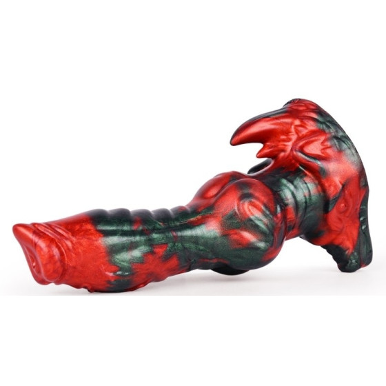 Gode AKORIX 17 x 6cm Noir et Rouge