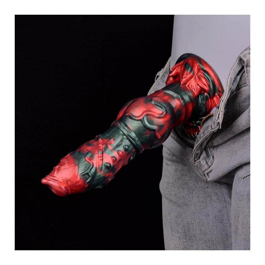 Gode Florix 20 x 7cm Noir et Rouge