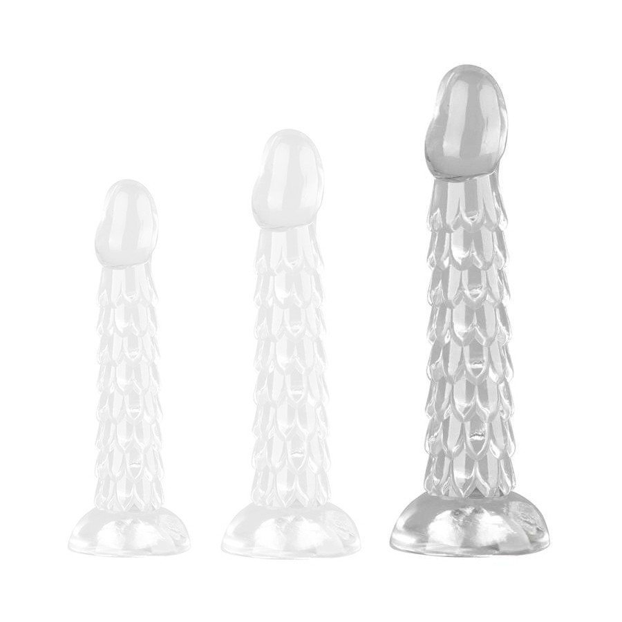 Gode Transparent Scales Mush L 20 x 4.5cm