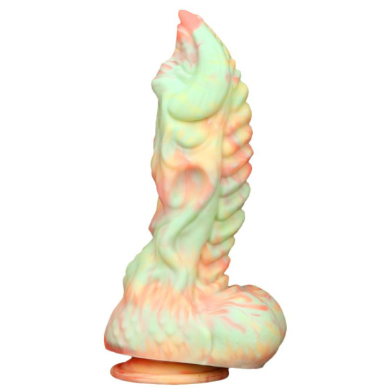 Dildo Monster Rutuk 17 x 6 cm Rose-green
