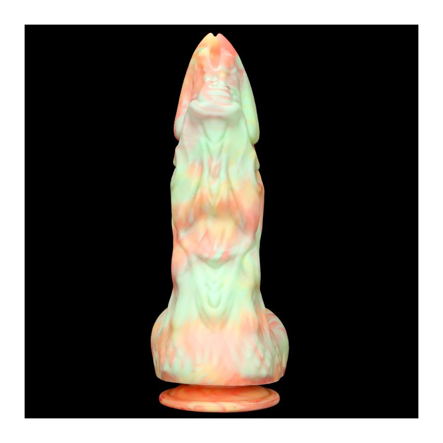 Dildo Monster Rutuk 17 x 6 cm Rose-green