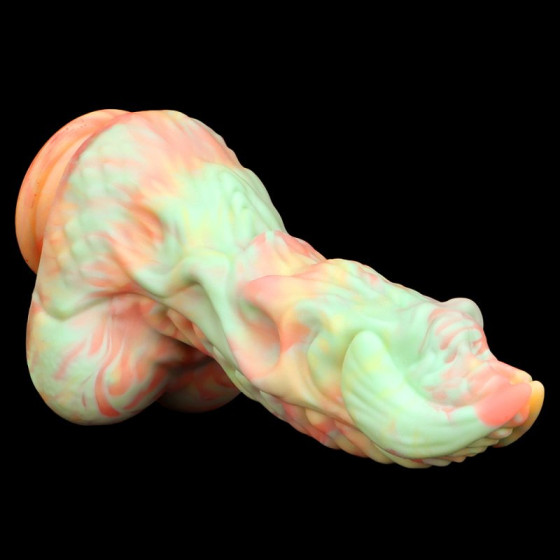 Dildo Monster Rutuk 17 x 6 cm Rose-green