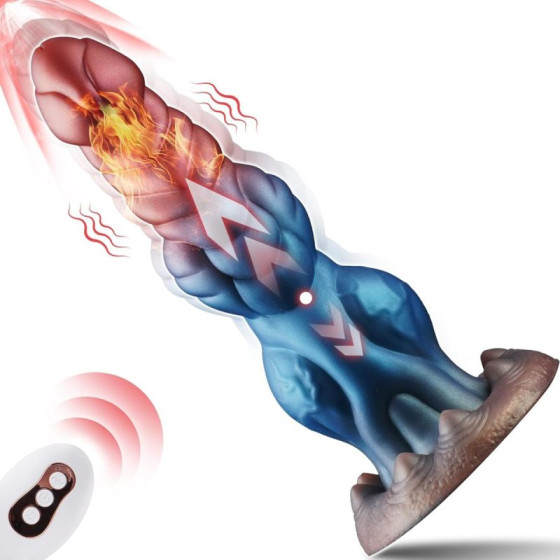 Drakolis Vibrating and Heating Dildo 23.5 x 7cm