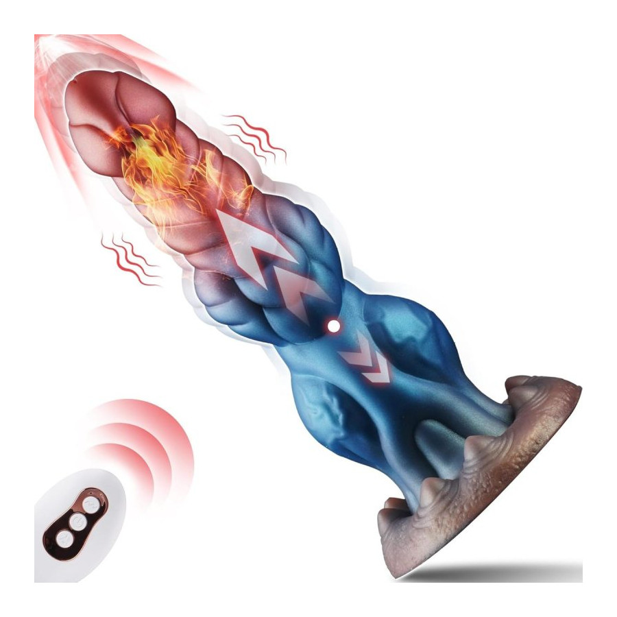 Drakolis Vibrating and Heating Dildo 23.5 x 7cm