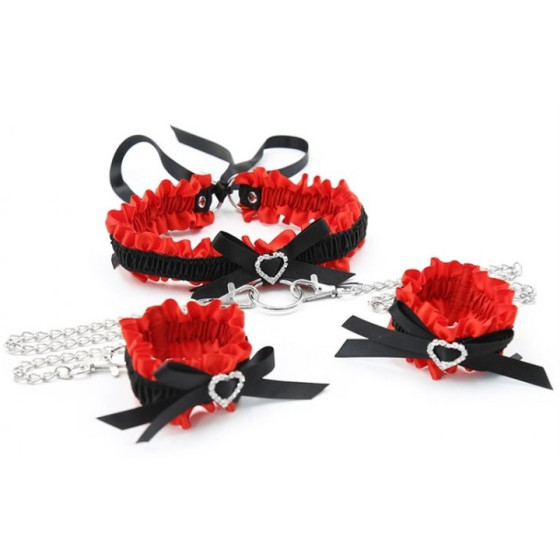 Kit Collier Menottes Romance Noir Rouge