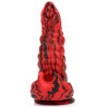 Gode Fantasy Hybrixis 18 x 6.3cm Rouge et Noir