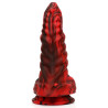 Gode Fantasy Hybrixis 18 x 6.3cm Rouge et Noir