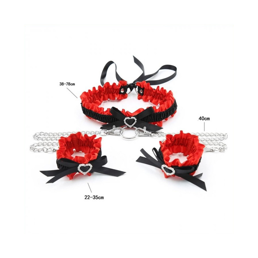 Kit Collier Menottes Romance Noir Rouge