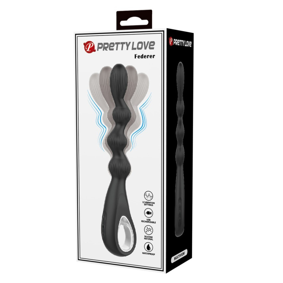 Boules Anales Vibrantes FEDERER 13.5 x 2.7cm