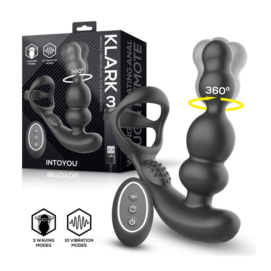 Plug vibrant + Ballstretcher Klark10.5 x 3.5cm