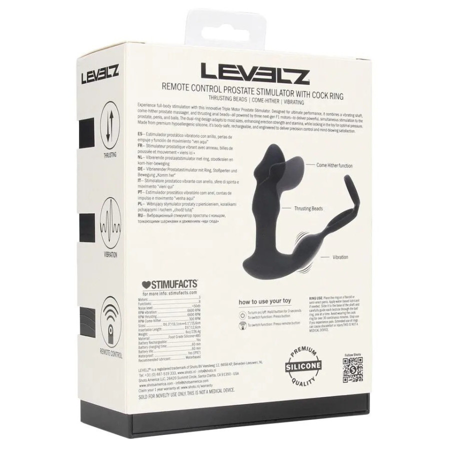 Stimulateur prostatique + Ballstretcher Prosticock 13 x 4cm