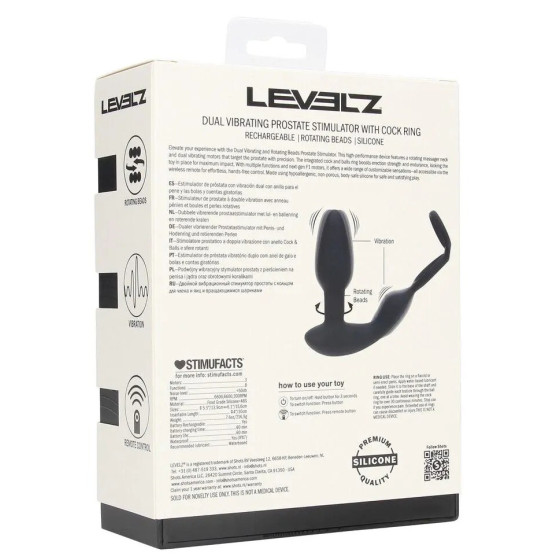 Ballstretcher Plug Dual Vibe 10.5 x 3.8cm