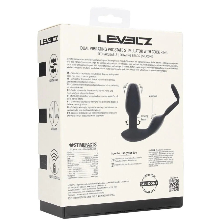 Ballstretcher Plug Dual Vibe 10.5 x 3.8cm