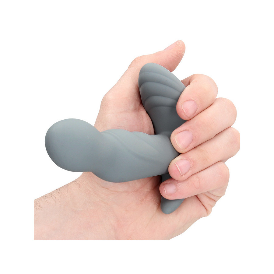 Stimulateur Prostatique Vibrant Rotatif Gothamey 11.5 x 3.4cm Gris