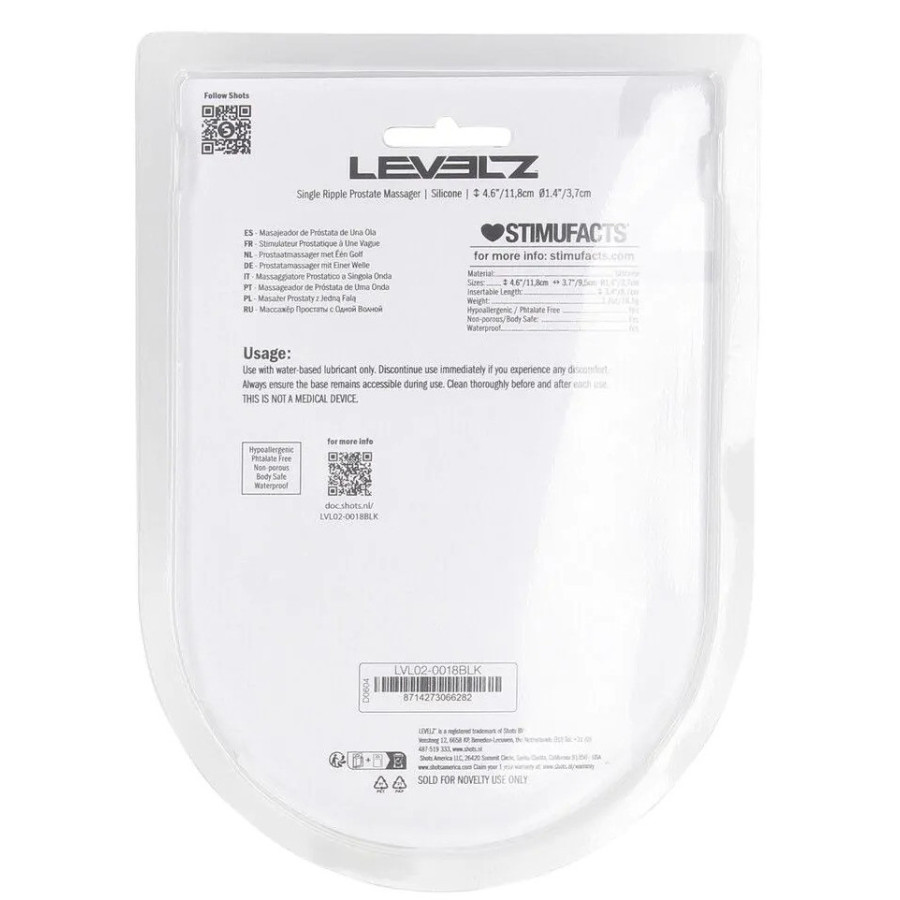 Single Ripple Prostate Stimulator 9 x 3.6cm