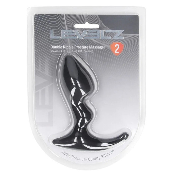 Plug prostate Double Ripple 9 x 4.2cm