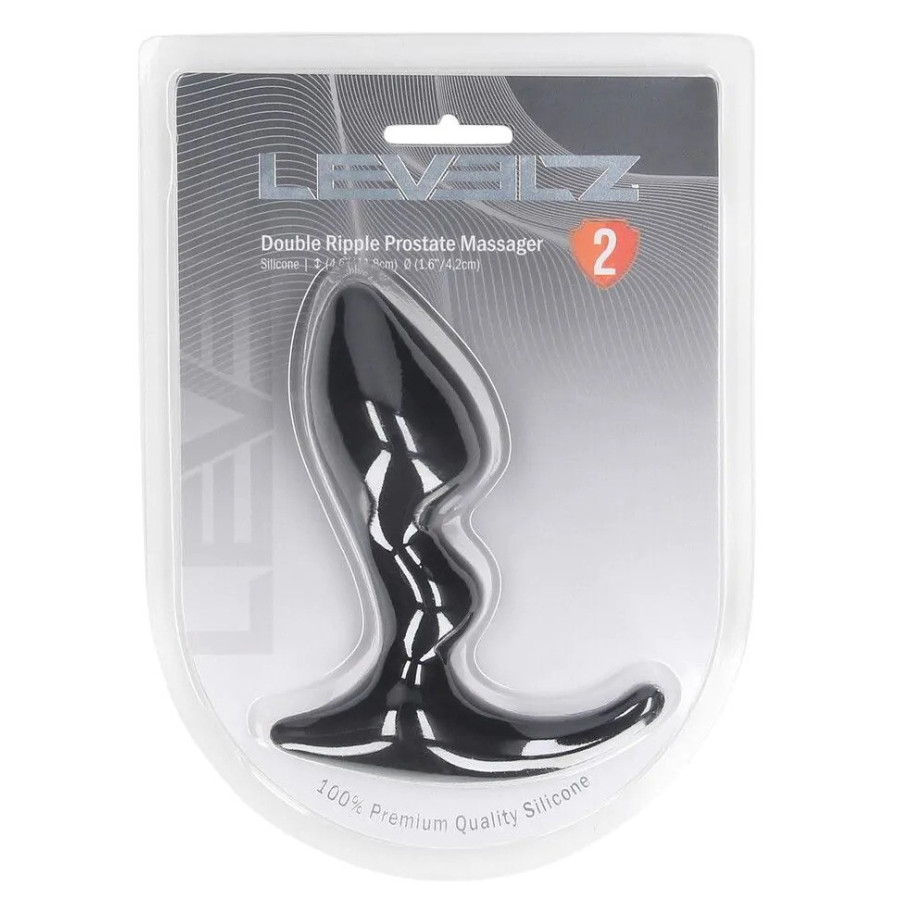 Plug prostate Double Ripple 9 x 4.2cm