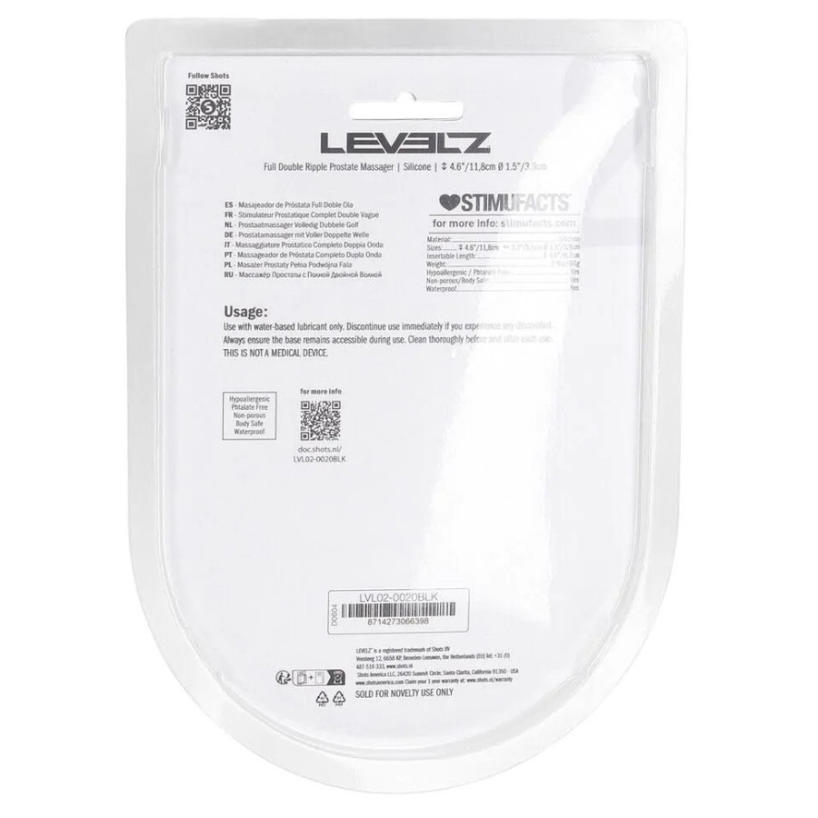 Plug prostate Full Ripple 9 x 3.8cm