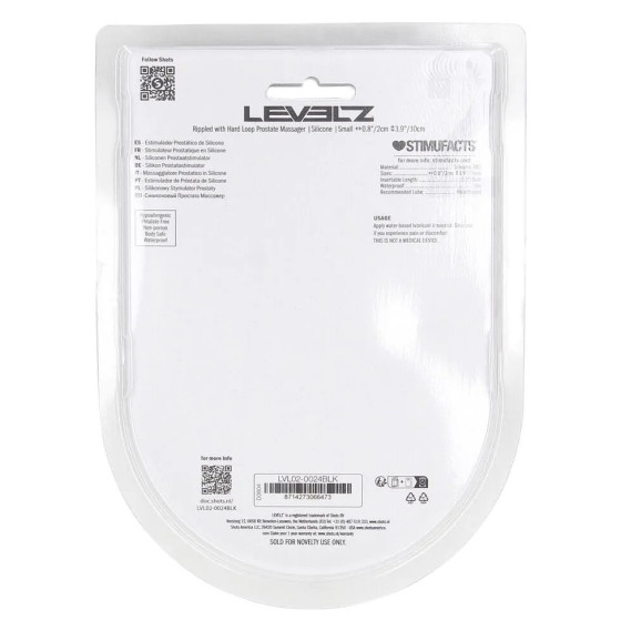 Stimulateur de prostate Rippled S 8 x 2.3cm