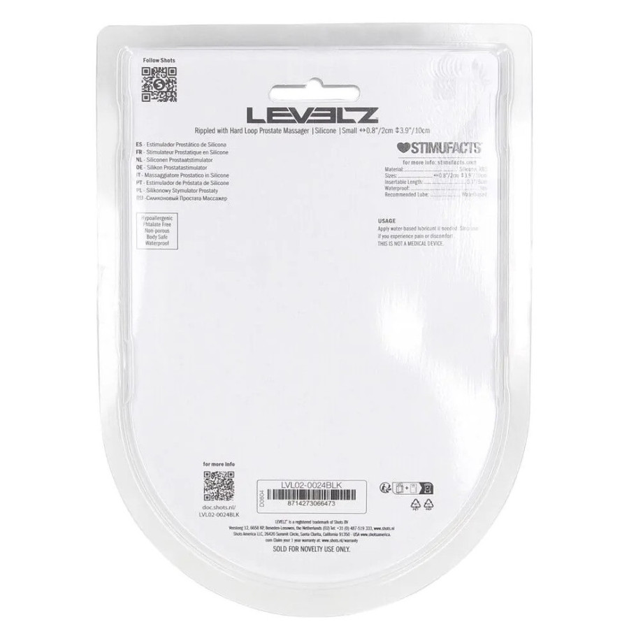 Stimulateur de prostate Rippled S 8 x 2.3cm