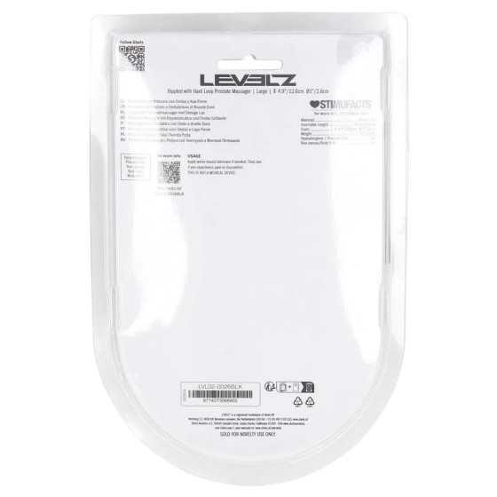 Rippled prostate stimulator L 10 x 3cm