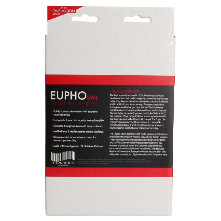 Eupho Syn™ Trident Prostate Stimulator 4.2 x 0.8 inches