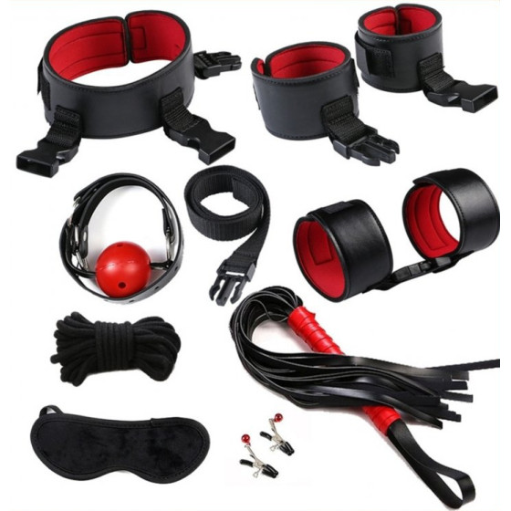 Kit Eye-Splice Noir-Rouge 8 pièces