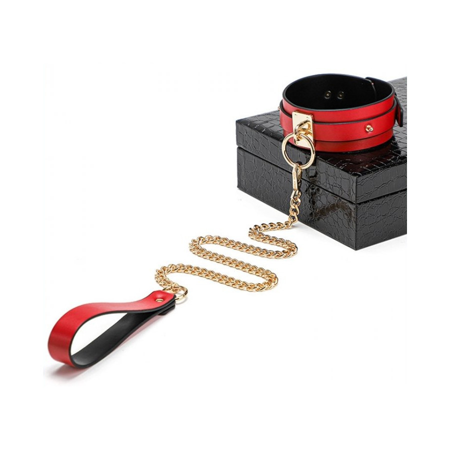 Coffret BDSM Luxury Noir-Rouge 8 Pièces