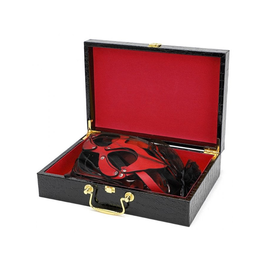 Coffret BDSM Luxury Noir-Rouge 8 Pièces