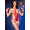 Kissme Red Open-Back Bodysuit