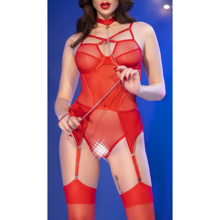 Ensemble Body et bas Aorelia Rouge