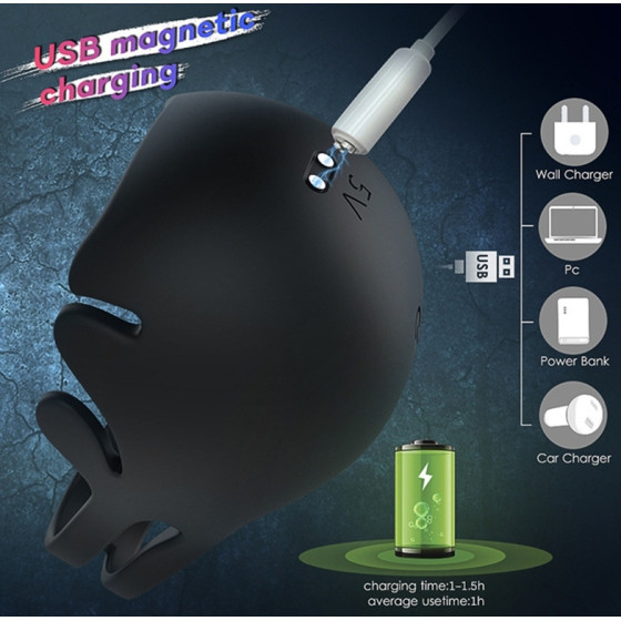 Coque vibrante pour testicules Nest 9 vibrations