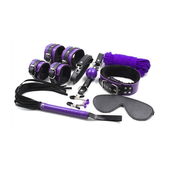 Coffret Fur Lined 8 Pièces Violet-Noir