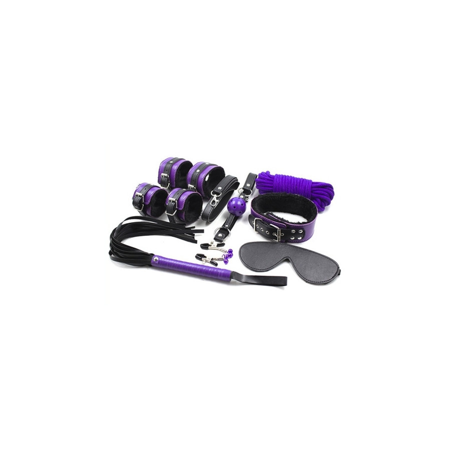 Coffret Fur Lined 8 Pièces Violet-Noir