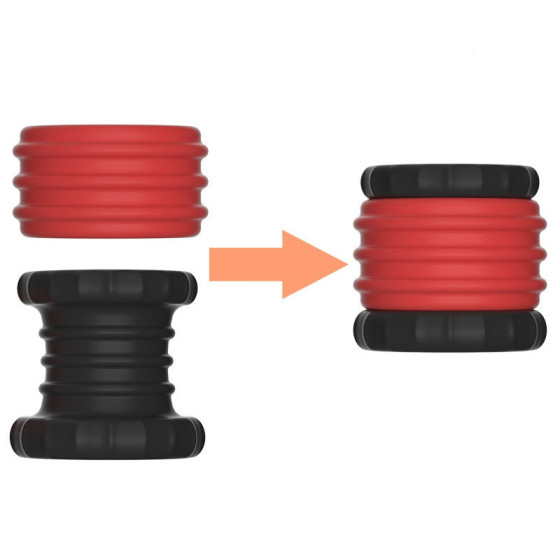 Ballstretcher Soqlo 35 mm - Hauteur 5 cm Rouge-Noir